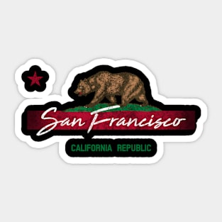 California State Flag San Francisco Sticker